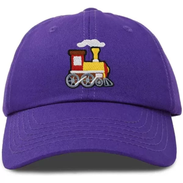 DALIX Train Embroidered Dad Cap Cotton Baseball Hat Mens