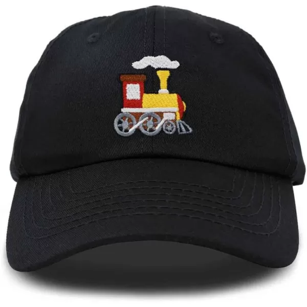 DALIX Train Embroidered Dad Cap Cotton Baseball Hat Mens