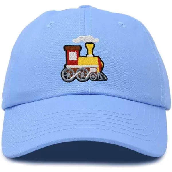 DALIX Train Embroidered Dad Cap Cotton Baseball Hat Mens