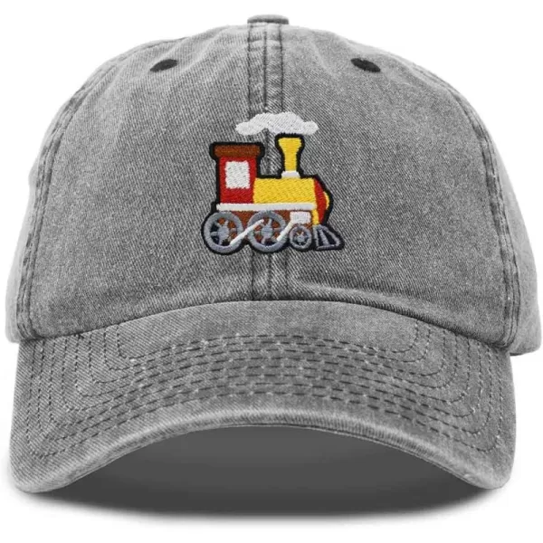 DALIX Train Embroidered Dad Cap Cotton Baseball Hat Mens