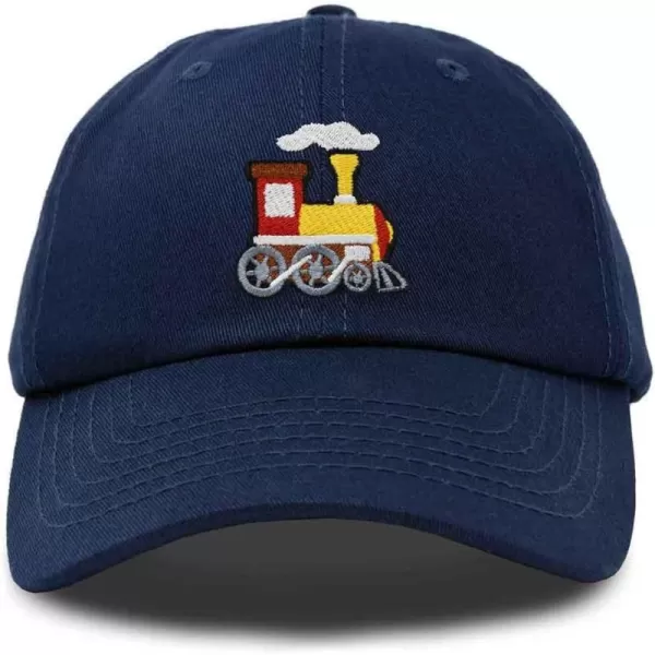 DALIX Train Embroidered Dad Cap Cotton Baseball Hat Mens