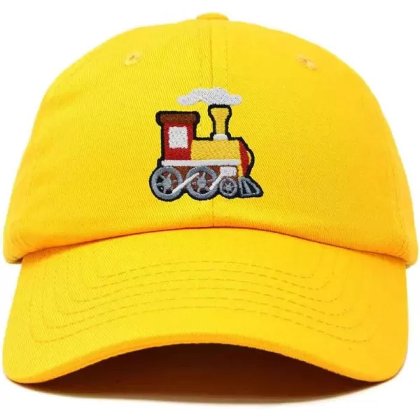 DALIX Train Embroidered Dad Cap Cotton Baseball Hat Mens