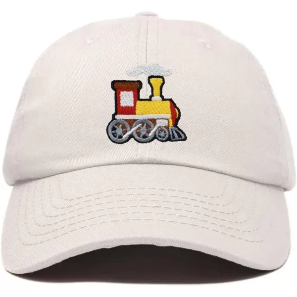 DALIX Train Embroidered Dad Cap Cotton Baseball Hat Mens