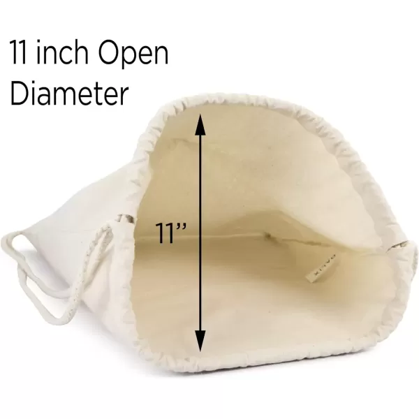 imageDALIX Canvas Drawstring Bag String Backpack Gym Mens Womens Natural Beige 2 PackNatural