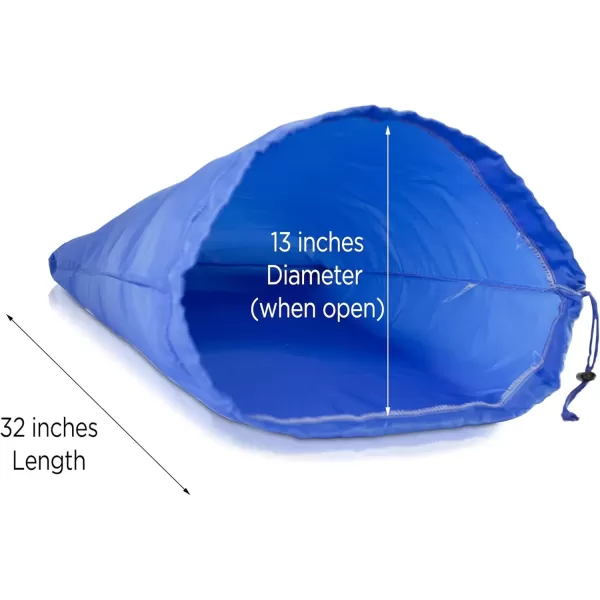 imageDALIX Large Travel Laundry Bag for Camp College Drawstring Bags 2 PACK Royal BlueRoyal Blue