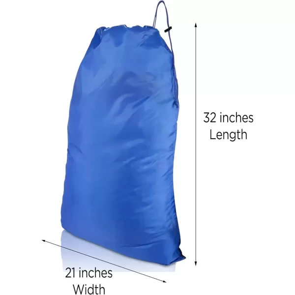 imageDALIX Large Travel Laundry Bag for Camp College Drawstring Bags 2 PACK Royal BlueRoyal Blue