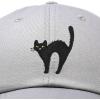 imageDALIX Black Cat Hat Womens Halloween Baseball CapGray