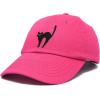 imageDALIX Black Cat Hat Womens Halloween Baseball CapHot Pink