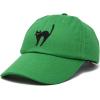 imageDALIX Black Cat Hat Womens Halloween Baseball CapKelly Green