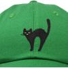 imageDALIX Black Cat Hat Womens Halloween Baseball CapKelly Green