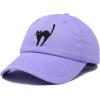 imageDALIX Black Cat Hat Womens Halloween Baseball CapLavender