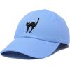 imageDALIX Black Cat Hat Womens Halloween Baseball CapLight Blue