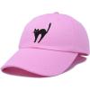 imageDALIX Black Cat Hat Womens Halloween Baseball CapLight Pink