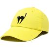 imageDALIX Black Cat Hat Womens Halloween Baseball CapMinion Yellow