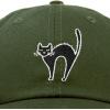 imageDALIX Black Cat Hat Womens Halloween Baseball CapOlive