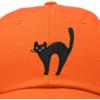 imageDALIX Black Cat Hat Womens Halloween Baseball CapOrange