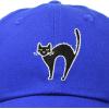 imageDALIX Black Cat Hat Womens Halloween Baseball CapRoyal Blue