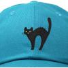 imageDALIX Black Cat Hat Womens Halloween Baseball CapTeal