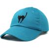 imageDALIX Black Cat Hat Womens Halloween Baseball CapTeal