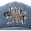 imageDALIX Trick or Treat Hat Womens Halloween Baseball Cap WashedNavy Blue