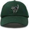 imageDALIX Black Cat Hat Womens Halloween Baseball CapDark Green