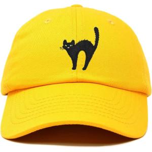 imageDALIX Black Cat Hat Womens Halloween Baseball CapGold