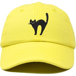 imageDALIX Black Cat Hat Womens Halloween Baseball CapMinion Yellow