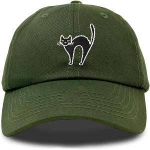 imageDALIX Black Cat Hat Womens Halloween Baseball CapOlive