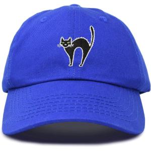 imageDALIX Black Cat Hat Womens Halloween Baseball CapRoyal Blue