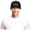 imageDALIX Boo Halloween Hat Mens Womens Flat Bill Snapback CapBlack