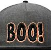 imageDALIX Boo Halloween Hat Mens Womens Flat Bill Snapback CapBlack Dark Gray