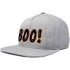 imageDALIX Boo Halloween Hat Mens Womens Flat Bill Snapback CapBlack Light Gray
