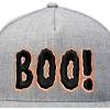 imageDALIX Boo Halloween Hat Mens Womens Flat Bill Snapback CapBlack Light Gray