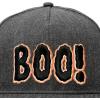 imageDALIX Boo Halloween Hat Mens Womens Flat Bill Snapback CapDark Gray