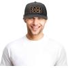 imageDALIX Boo Halloween Hat Mens Womens Flat Bill Snapback CapDark Gray