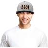 imageDALIX Boo Halloween Hat Mens Womens Flat Bill Snapback CapLight Gray