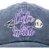 imageDALIX Halloween Hat Too Cute to Spook Womens Baseball Cap WashedNavy Blue