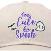 imageDALIX Halloween Hat Too Cute to Spook Womens Baseball CapBeige