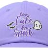 imageDALIX Halloween Hat Too Cute to Spook Womens Baseball CapLavender