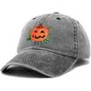 imageDALIX JackOLantern Halloween Pumpkin Hat Mens Womens Baseball Cap VintageBlack