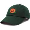 imageDALIX JackOLantern Halloween Pumpkin Hat Mens Womens Baseball CapDark Green