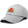imageDALIX JackOLantern Halloween Pumpkin Hat Mens Womens Baseball CapGray