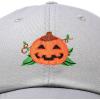 imageDALIX JackOLantern Halloween Pumpkin Hat Mens Womens Baseball CapGray