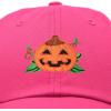 imageDALIX JackOLantern Halloween Pumpkin Hat Mens Womens Baseball CapHot Pink