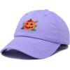 imageDALIX JackOLantern Halloween Pumpkin Hat Mens Womens Baseball CapLavender