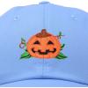 imageDALIX JackOLantern Halloween Pumpkin Hat Mens Womens Baseball CapLight Blue