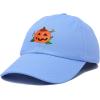 imageDALIX JackOLantern Halloween Pumpkin Hat Mens Womens Baseball CapLight Blue