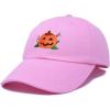 imageDALIX JackOLantern Halloween Pumpkin Hat Mens Womens Baseball CapLight Pink