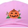 imageDALIX JackOLantern Halloween Pumpkin Hat Mens Womens Baseball CapLight Pink