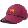 imageDALIX JackOLantern Halloween Pumpkin Hat Mens Womens Baseball CapMaroon